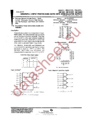 SN74LS03D datasheet  